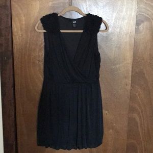 H&M Grecian style black cocktail dress